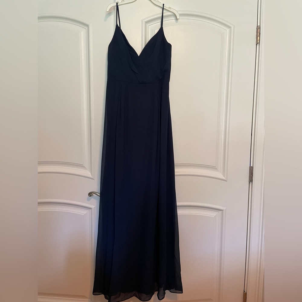 Bill Levkoff Navy Blue Gown, Size 12